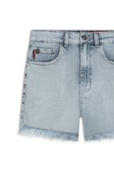 Short  Denim Elastic Clasic Delavê