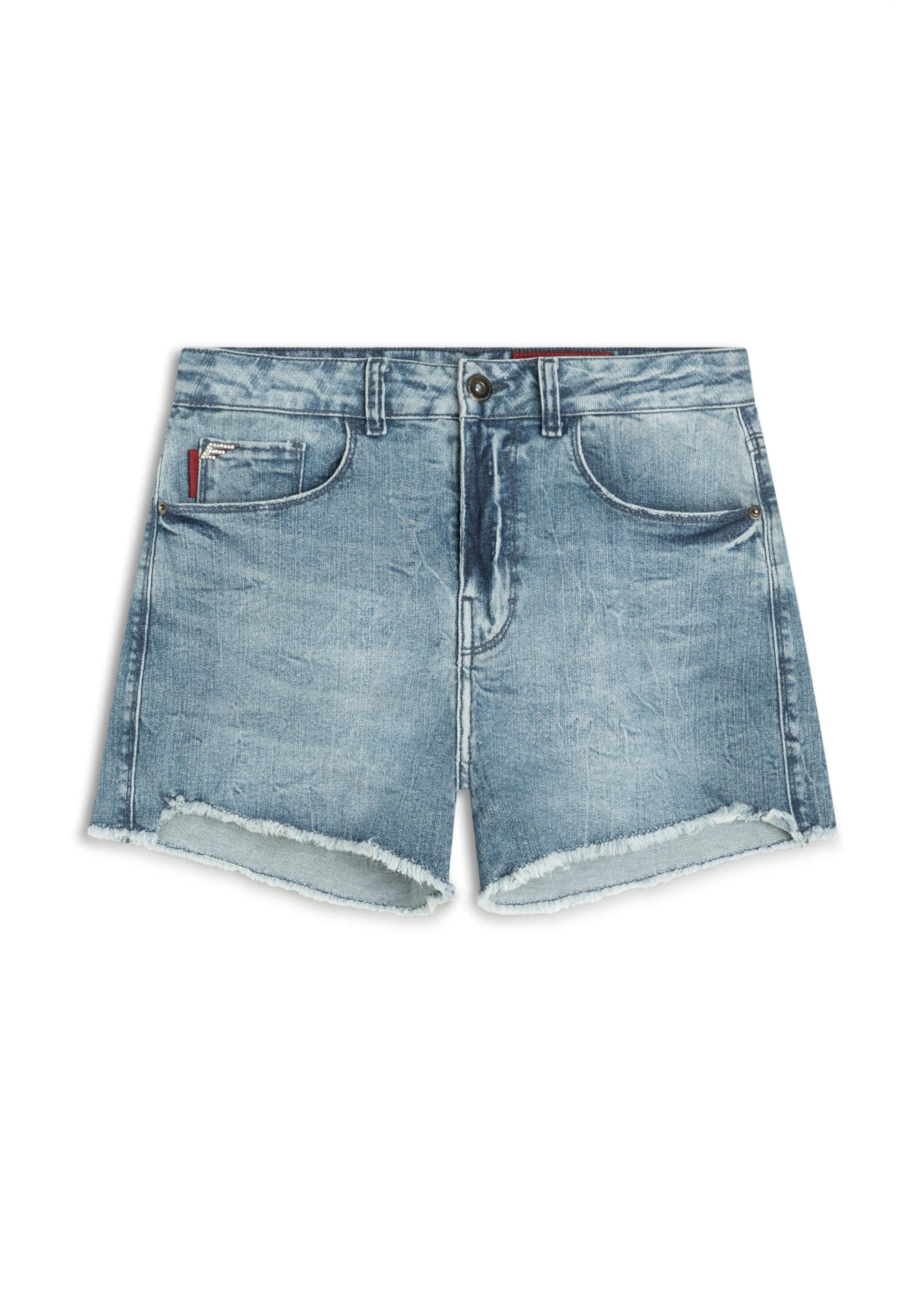 Short  Denim Elastic Lola 2093-Lav.Medio C/Tie Dye