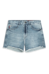 Short  Denim Elastic Lola 2093-Lav.Medio C/Tie Dye