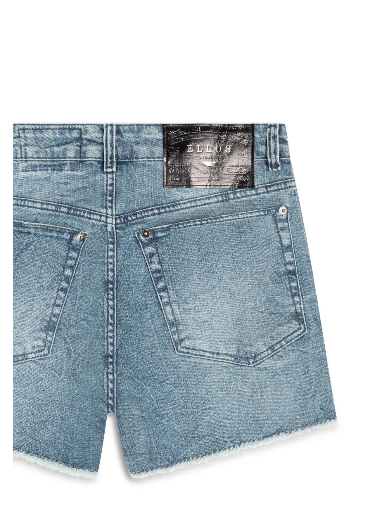 Short  Denim Elastic Lola 2093-Lav.Medio C/Tie Dye