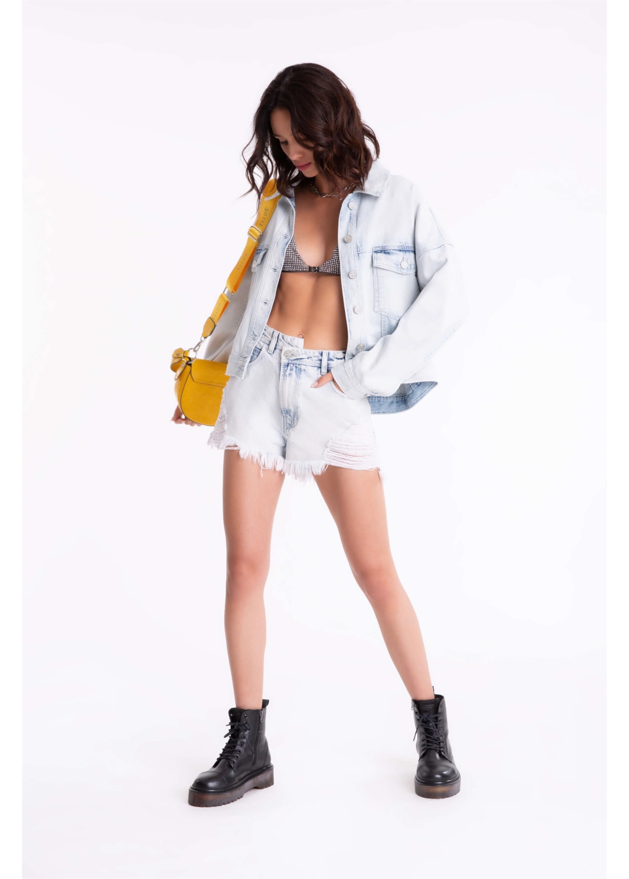 Short Desert Denim Boyish 1812-Lav.Claro C/ Puidos
