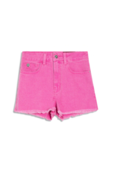 Short Destroyed Color Elastic Olivia Pink Fluor