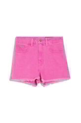 Short Destroyed Color Elastic Olivia Pink Fluor