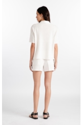 Short Dominique Pockets Off White