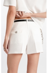 Short Dominique Pockets Off White