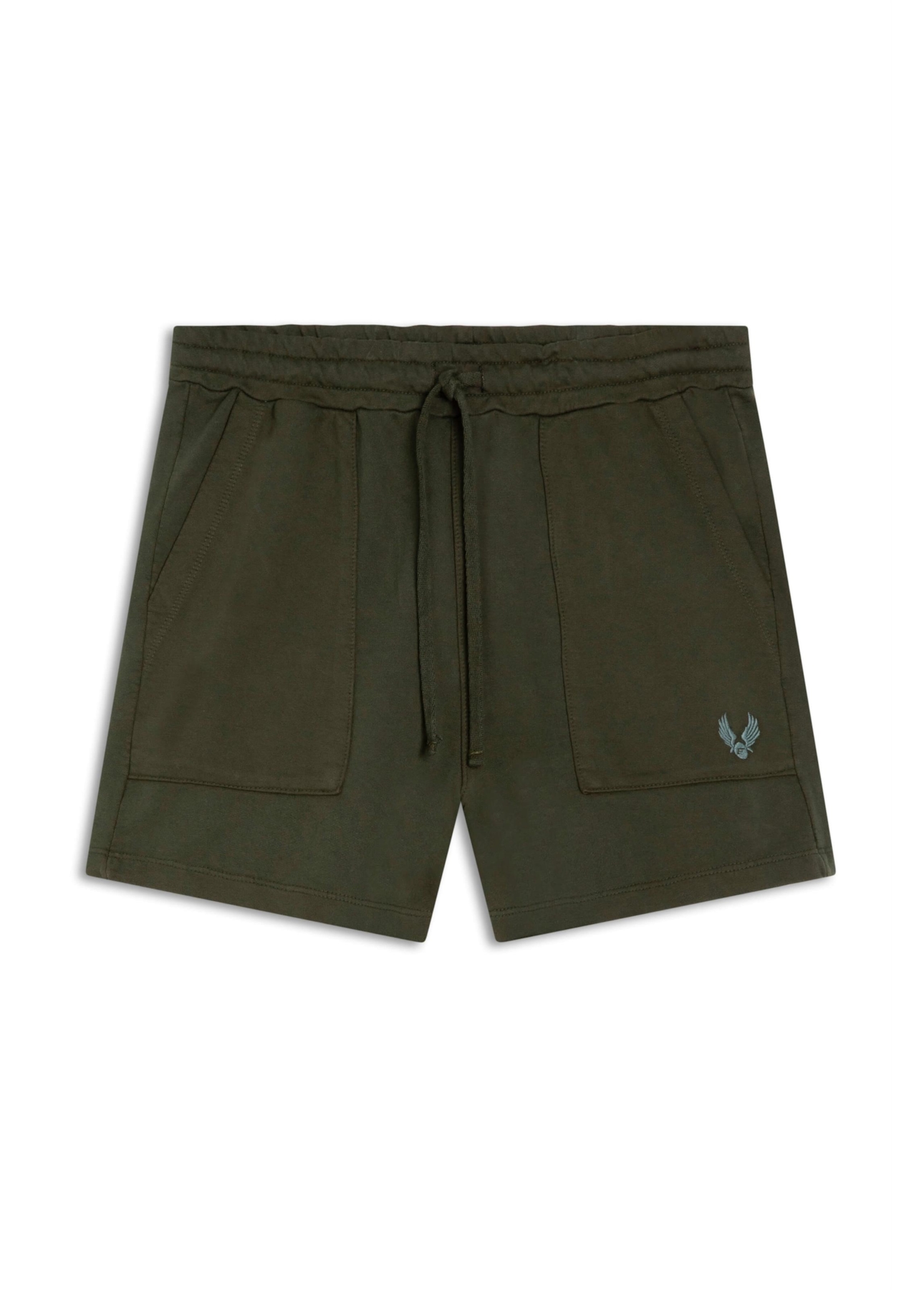 Short Ellus e Asa Washed Verde Militar