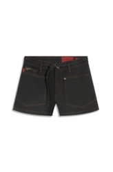 Short First Black Evase Amaciado