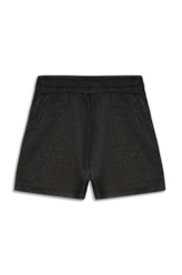 Short Fleece Shine Gothic Preto C/ Prata