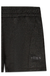 Short Fleece Shine Gothic Preto C/ Prata