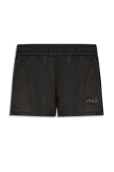 Short Fleece Shine Gothic Preto C/ Prata