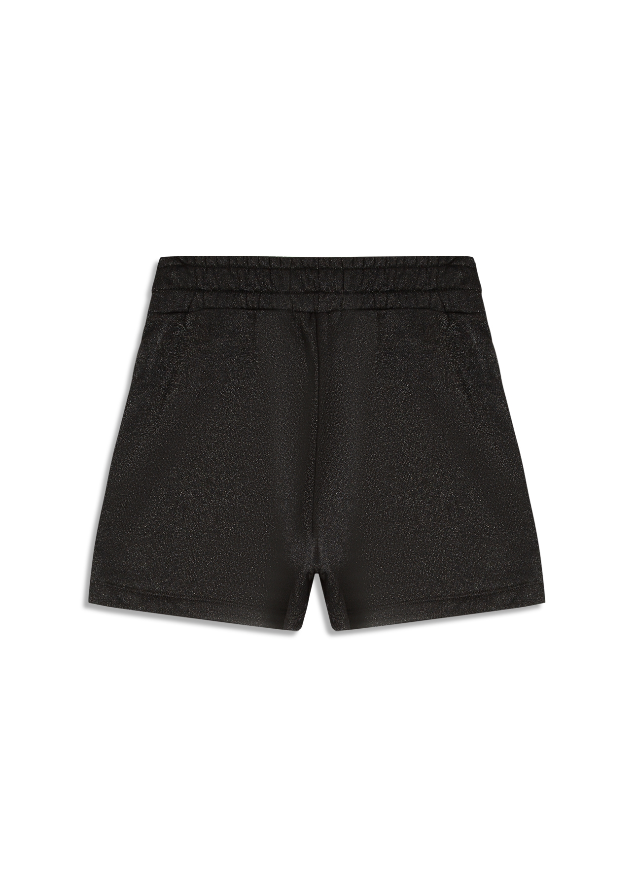 Short Fleece Shine Gothic Preto C/ Prata