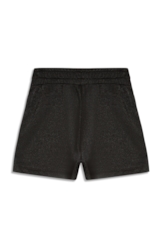 Short Fleece Shine Gothic Preto C/ Prata