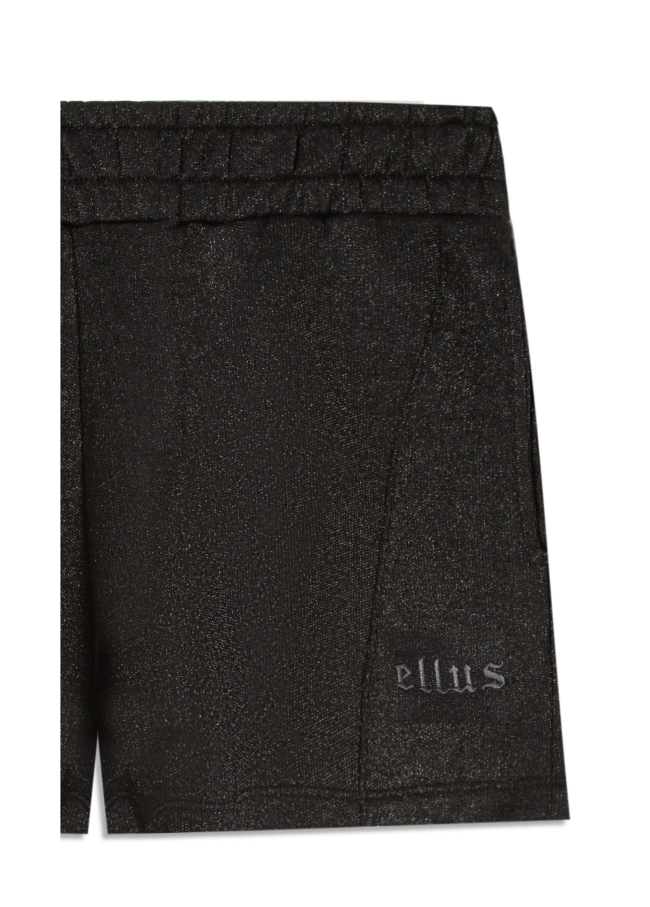 Short Fleece Shine Gothic Preto C/ Prata
