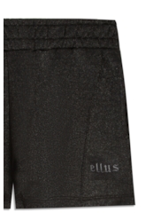 Short Fleece Shine Gothic Preto C/ Prata