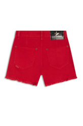 Short Heavy Color Western Vermelho