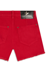 Short Heavy Color Western Vermelho