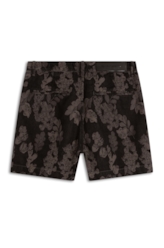 Short Jacquard Floral Verde Oliva