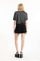Short Jogging Black Preppy Lav. Escura
