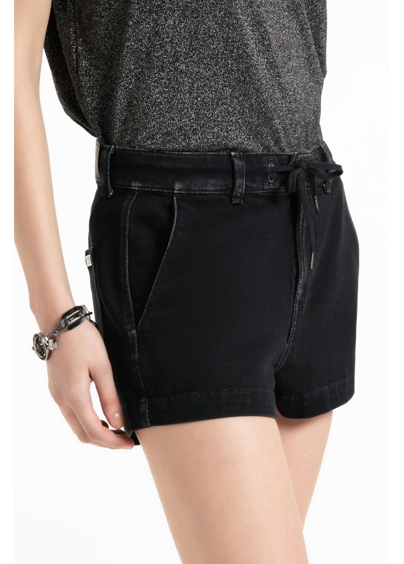 Short Jogging Black Preppy Lav. Escura