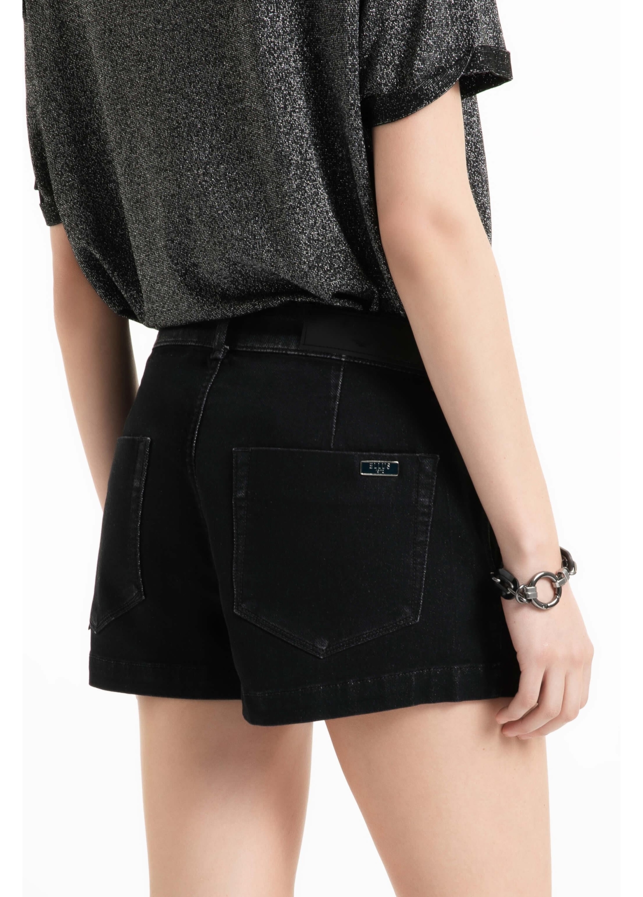 Short Jogging Black Preppy Lav. Escura