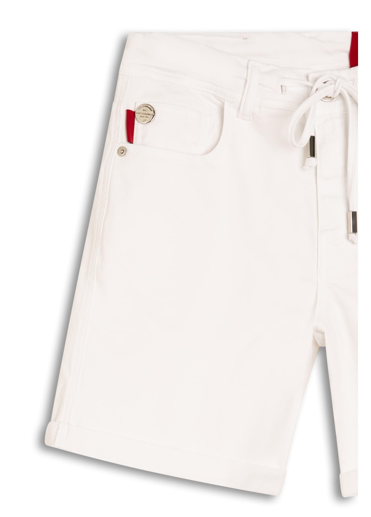 Short Jogging Color Classic Preppy Branco