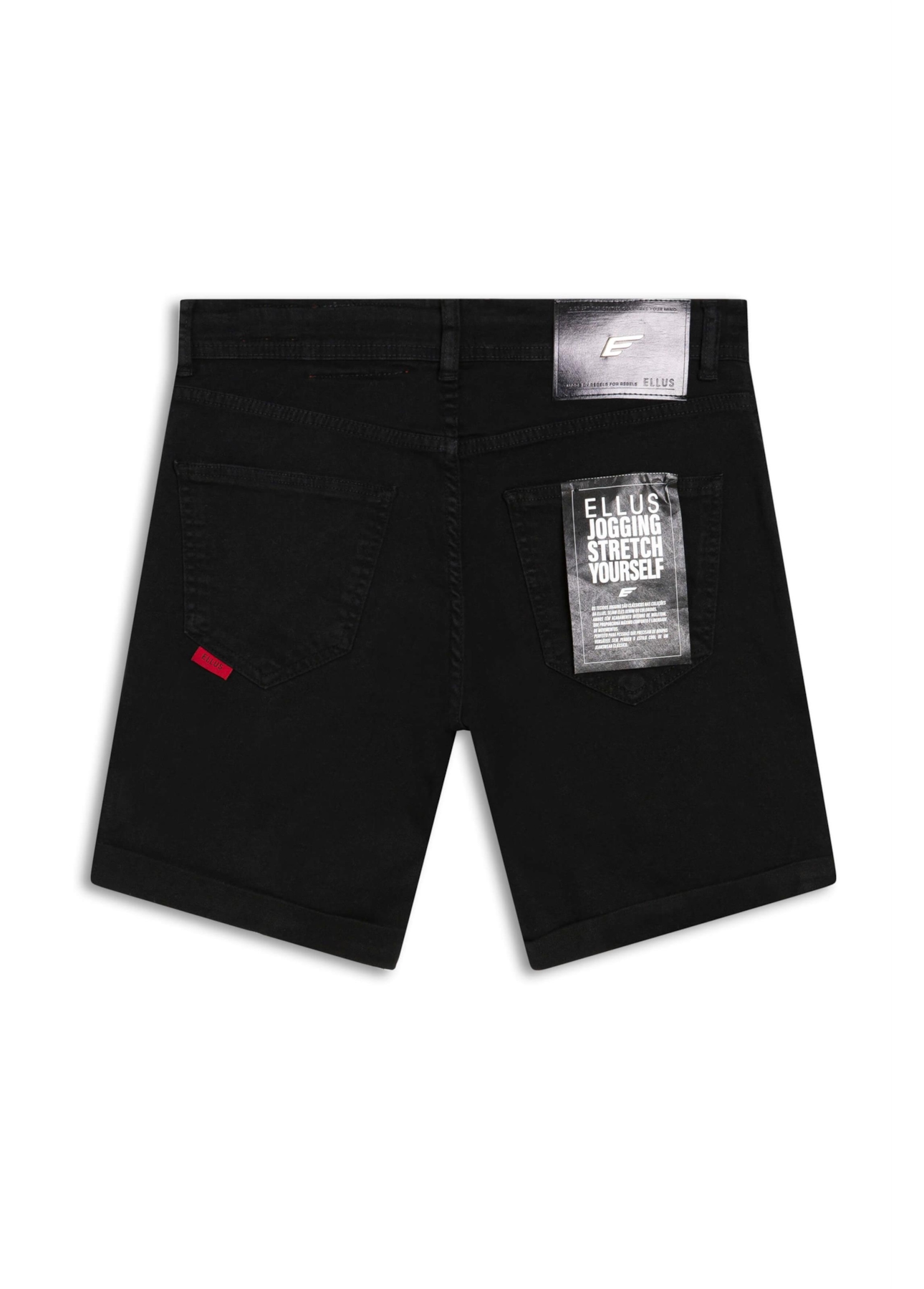 Short Jogging Color Classic Preppy Preto
