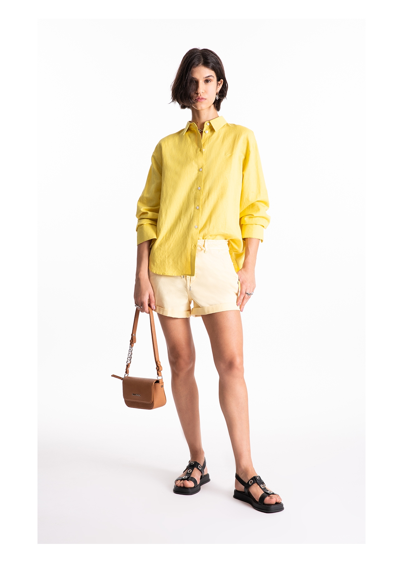 Short Jogging Color Preppy  Amarelo
