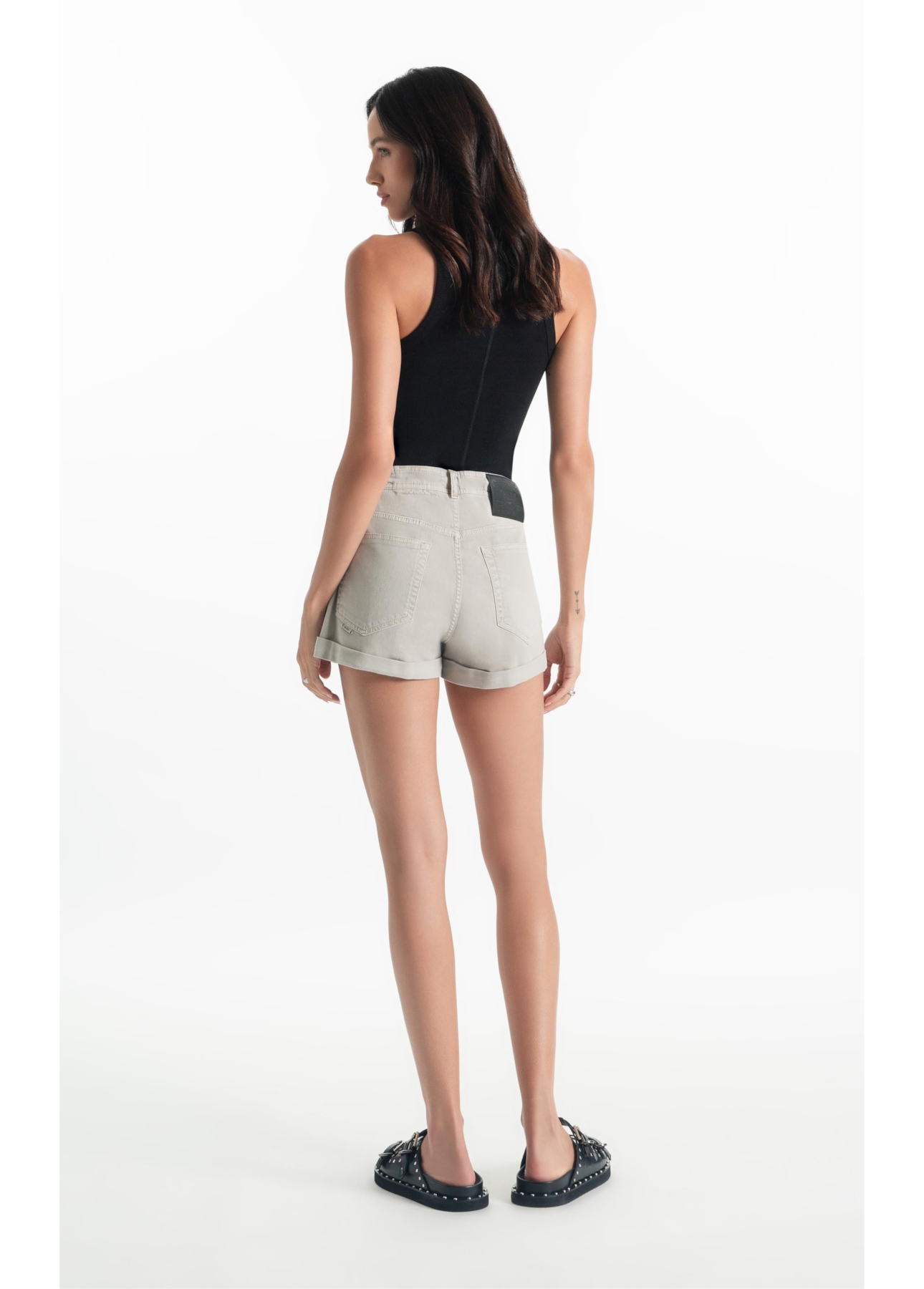 Short Jogging Color Preppy Silver