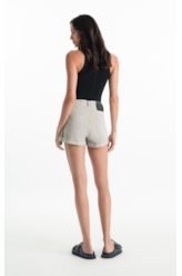 Short Jogging Color Preppy Silver