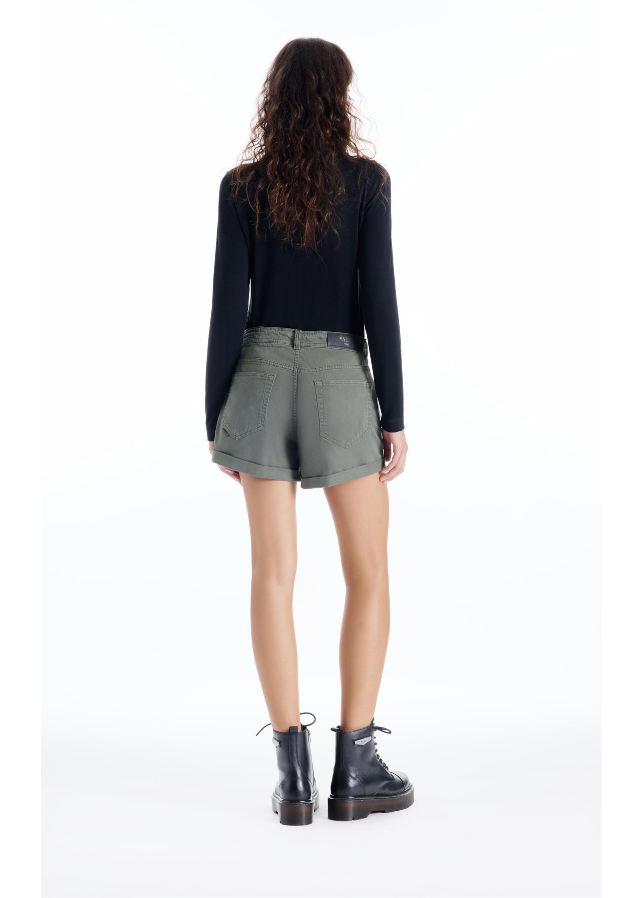 Short Jogging Color Preppy Verde Escuro
