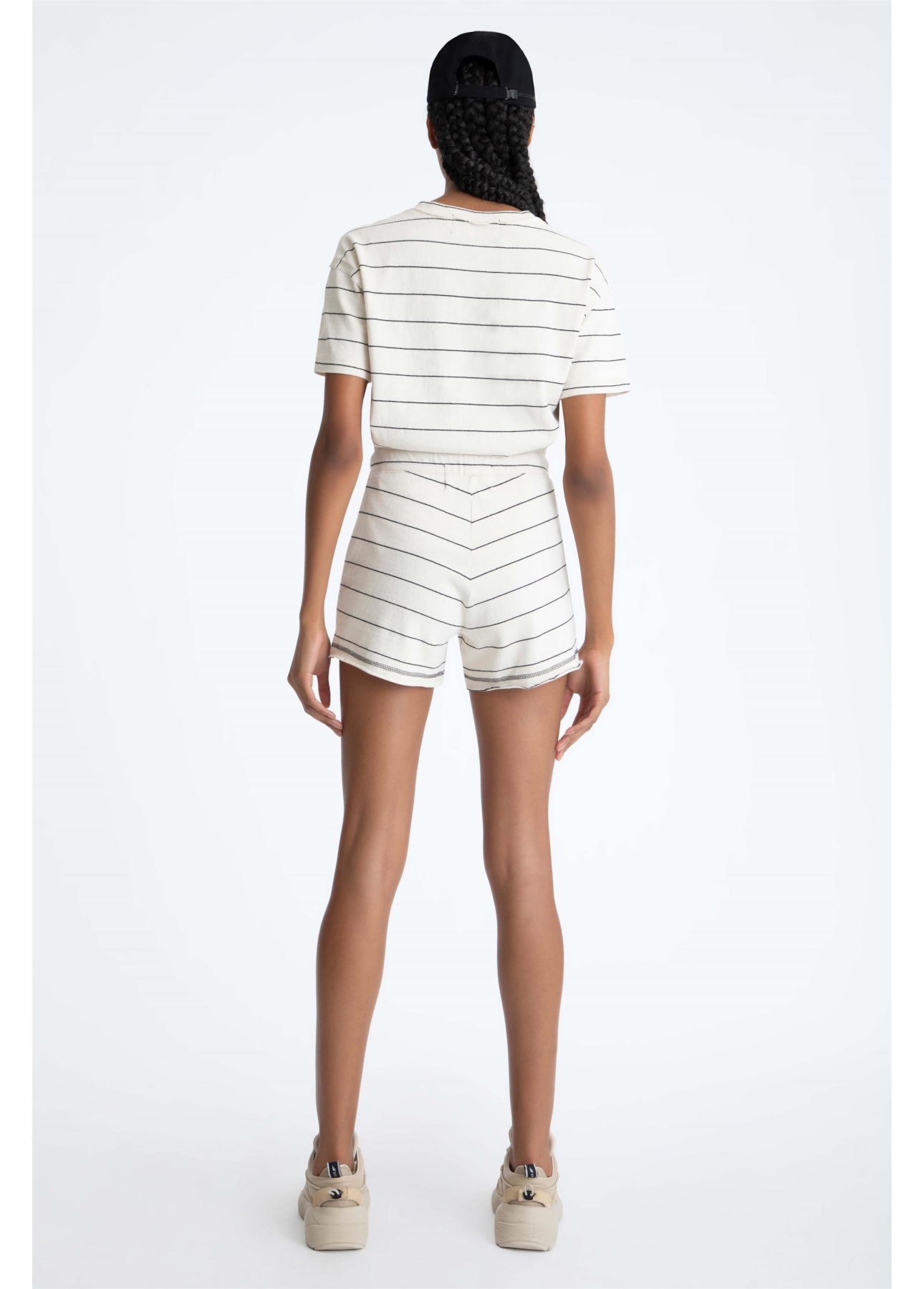 Short Malhão Stripes Off White