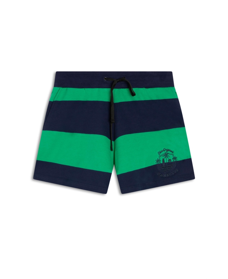 Short Moletinho Striped Honollu Dark Navy