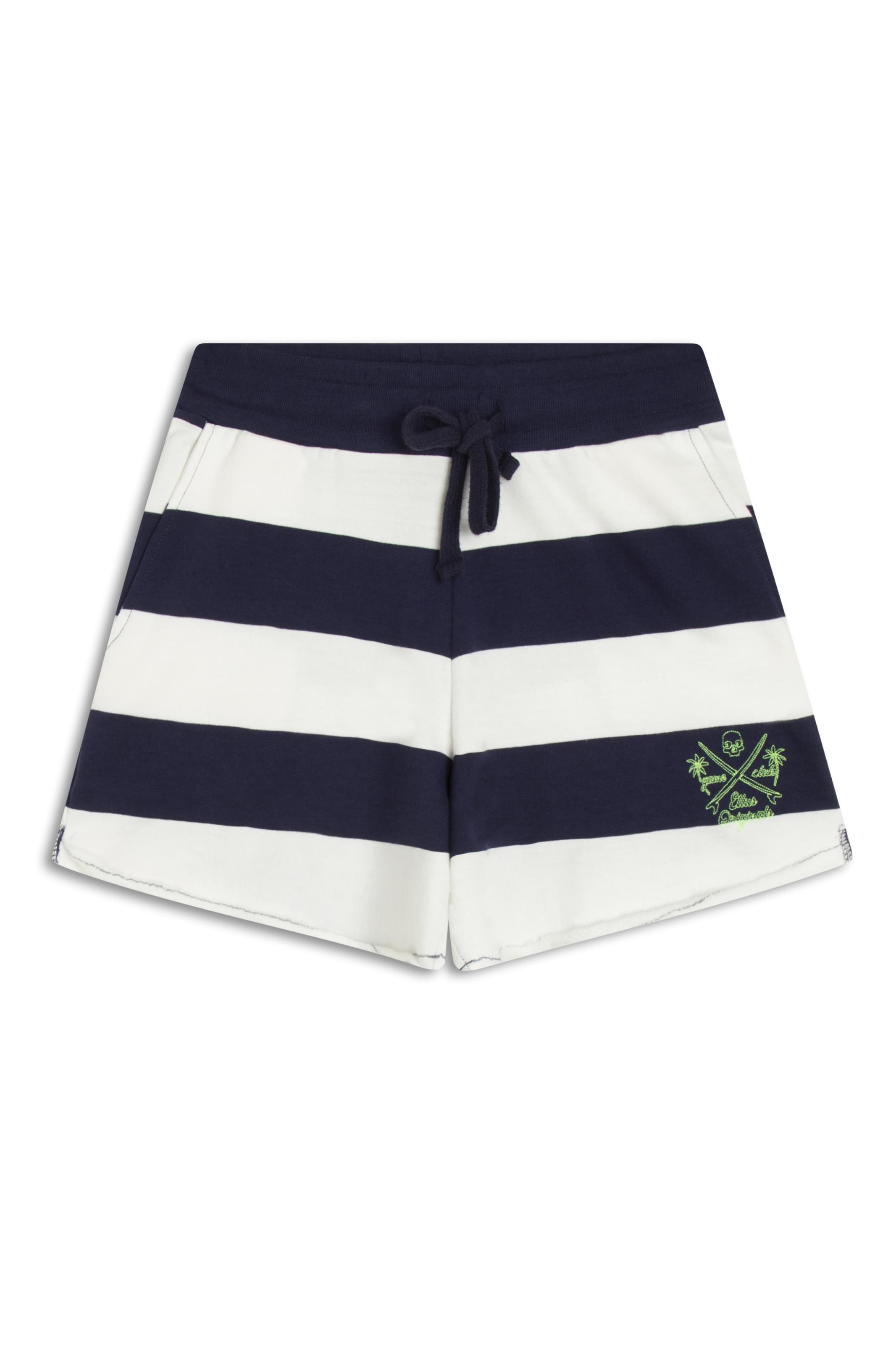 maui✰  Short Moletinho Striped Maui Dark Navy