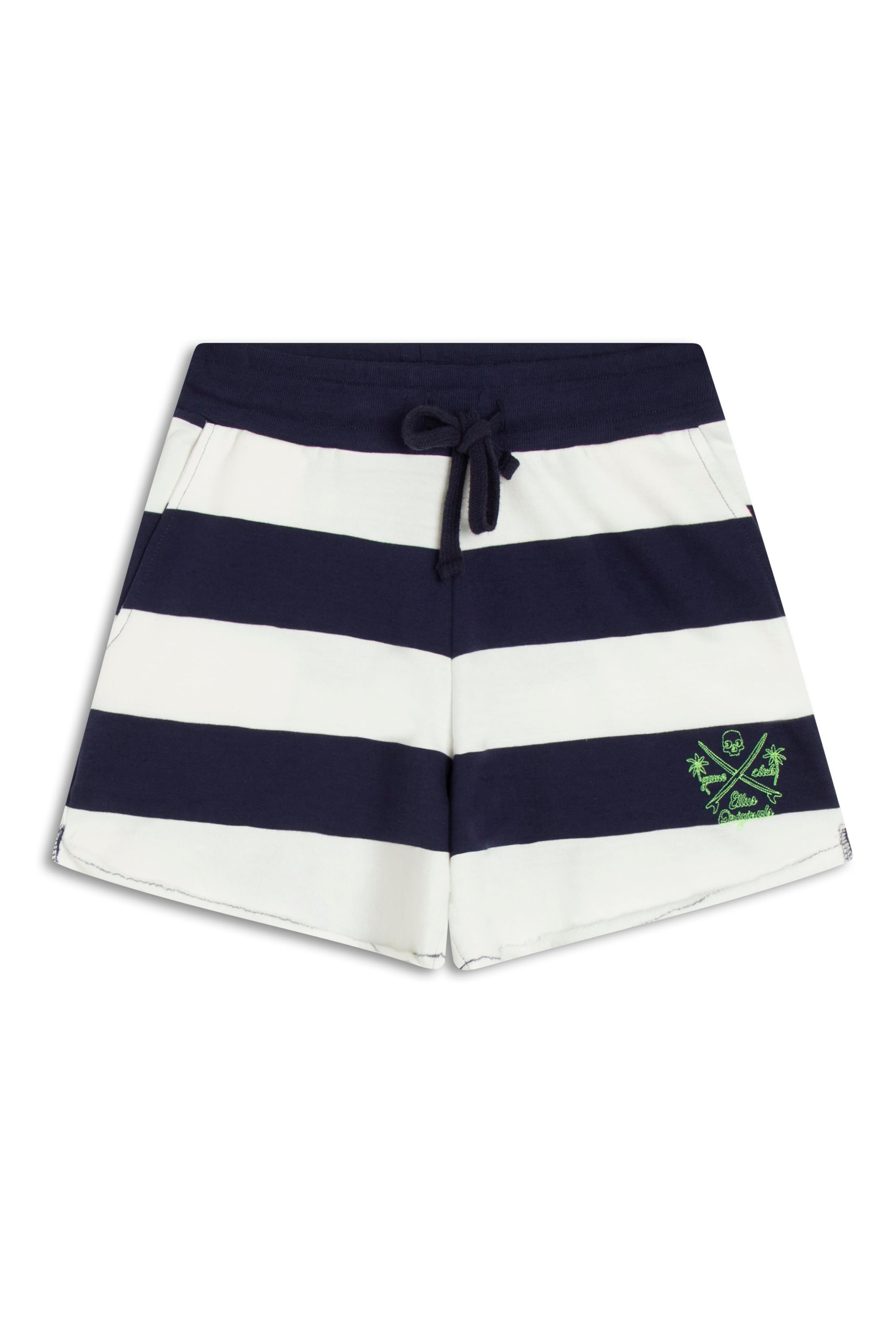 Short Moletinho Striped Maui Dark Navy