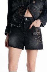 Short Ocean Elastic Kate 2083-Lav.Black C/ Resina