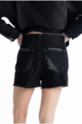 Short Ocean Elastic Kate 2083-Lav.Black C/ Resina