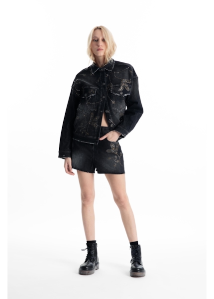 Short Ocean Elastic Kate 2083-Lav.Black C/ Resina