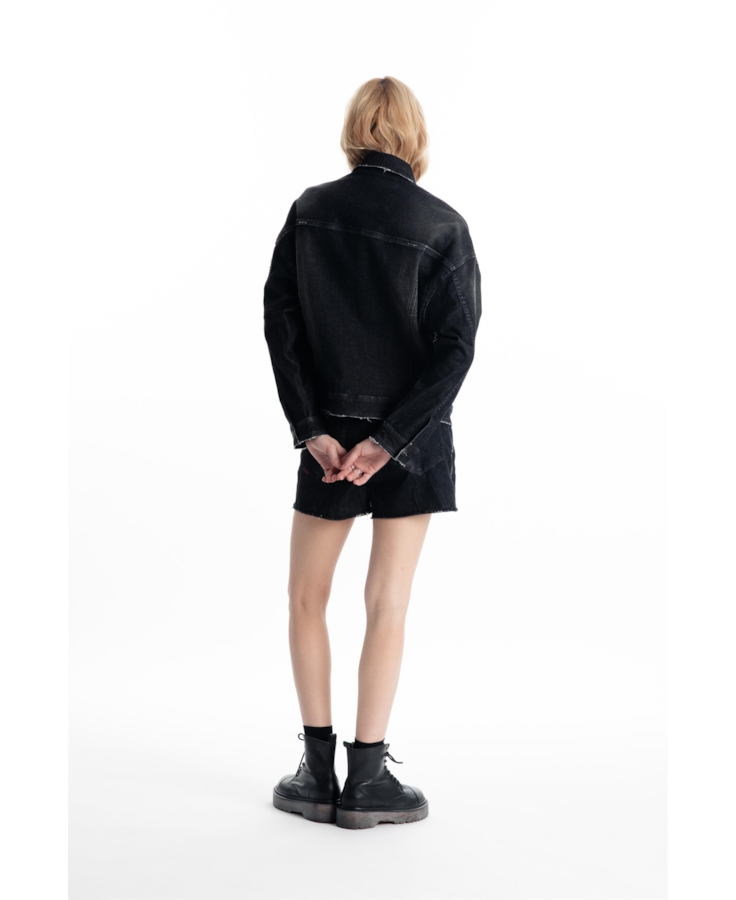 Short Ocean Elastic Kate 2083-Lav.Black C/ Resina