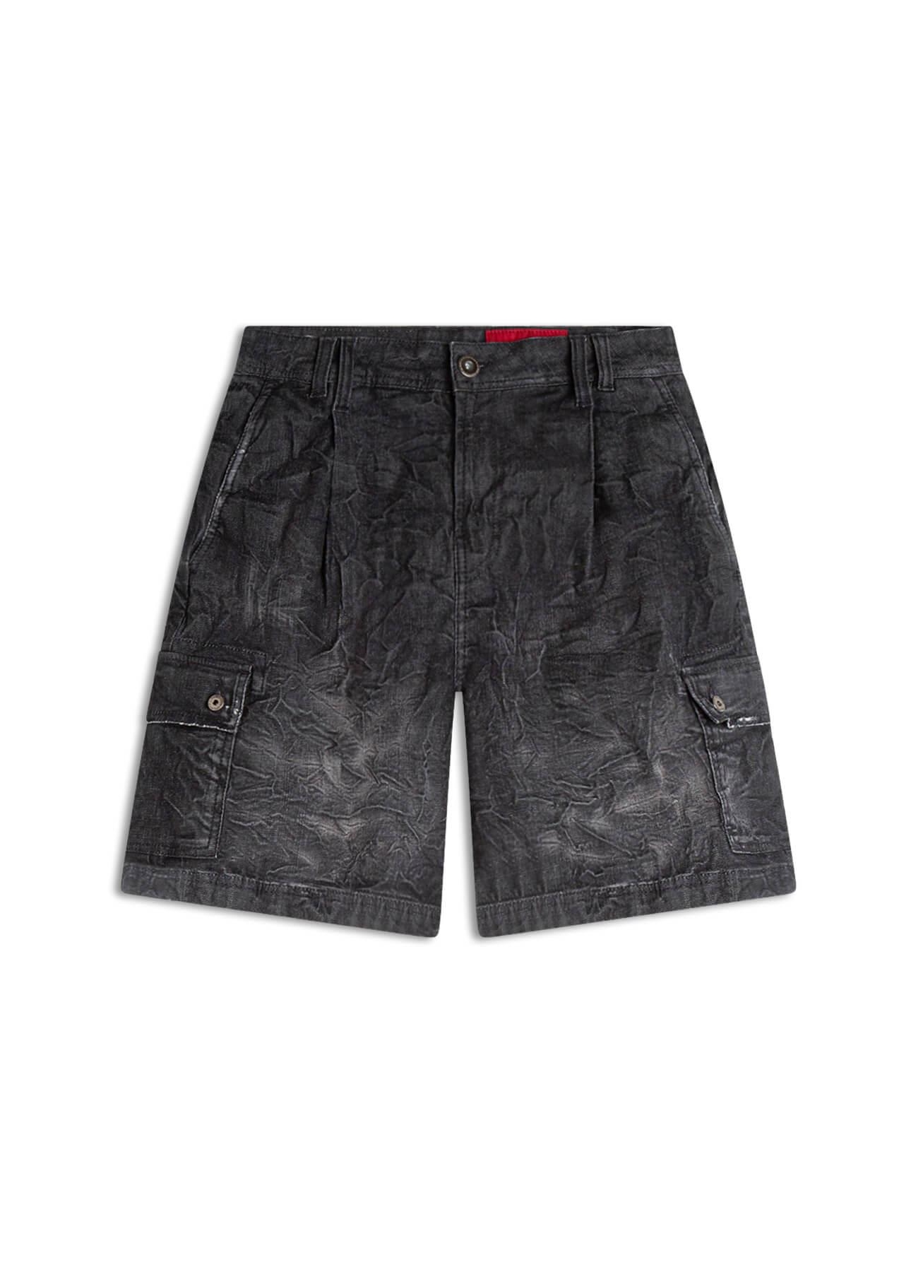 Short Ocean Elastic Wide Cargo Lav.Black