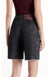 Short Ocean Elastic Wide Cargo Lav.Black