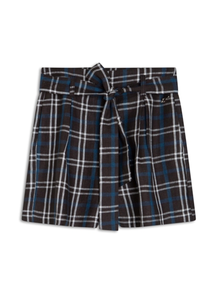 Short Plaid Higher Ellus Preto