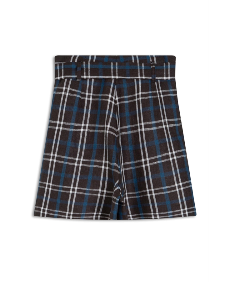 Short Plaid Higher Ellus Preto