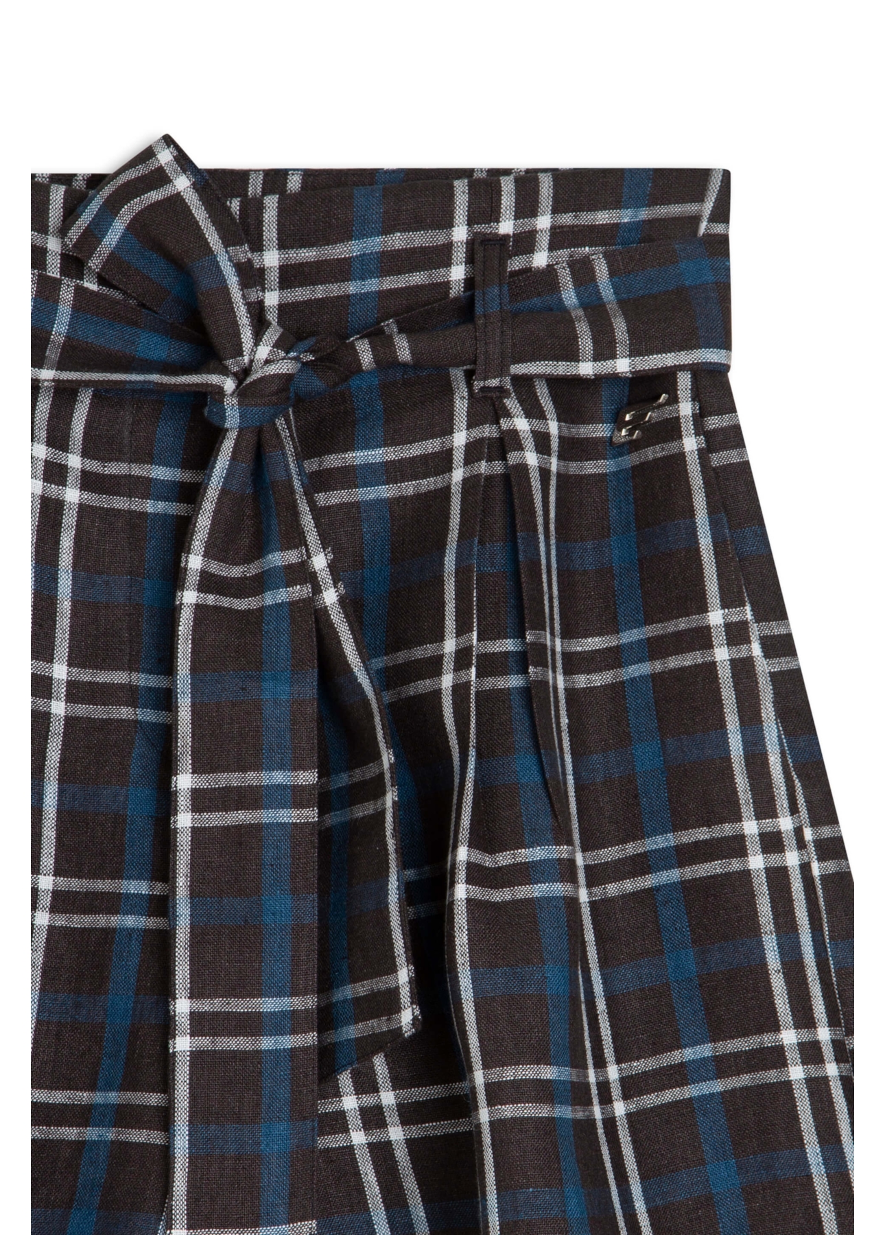 Short Plaid Higher Ellus Preto