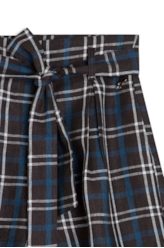 Short Plaid Higher Ellus Preto