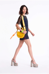 Short Pleats Clochard Adjuster Estampado