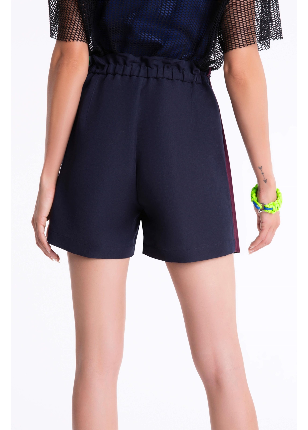 Short Pleats Clochard Adjuster Estampado