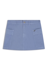 Short Saia Soft Twill Azul Pervante
