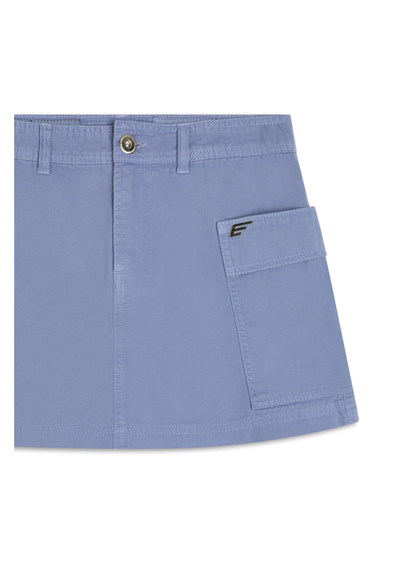 Short Saia Soft Twill Azul Pervante
