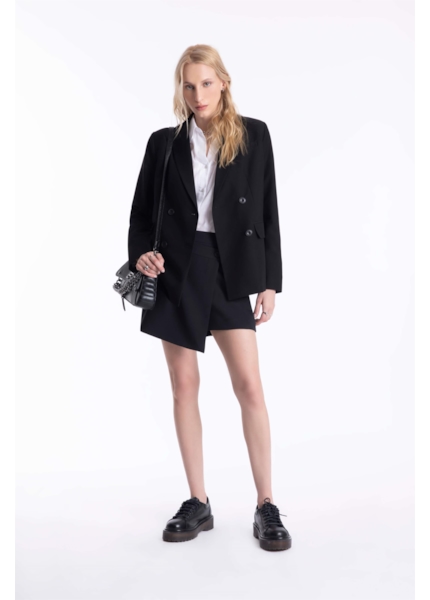 Short Saia Ultra Span Shirt Tranpass Preto
