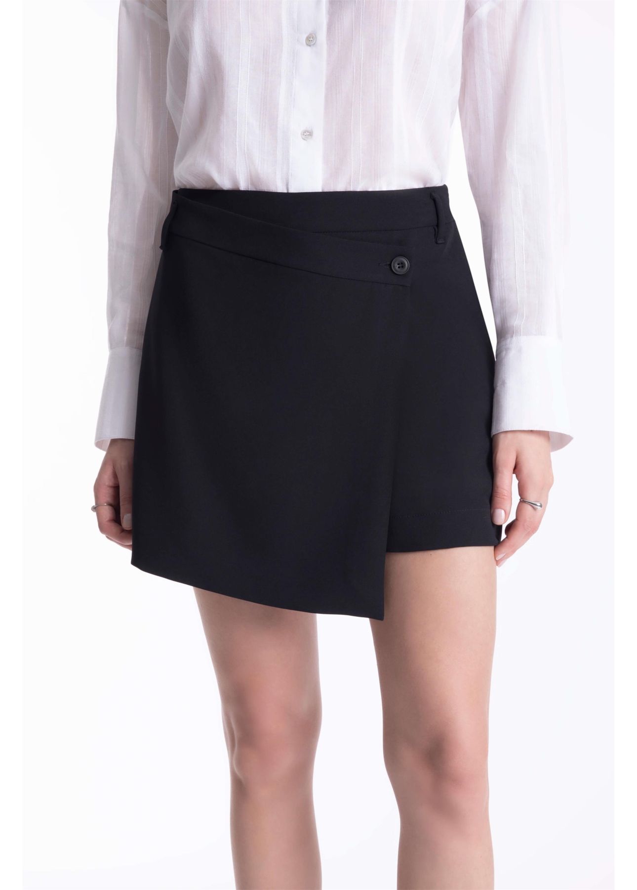 Short Saia Ultra Span Shirt Tranpass Preto